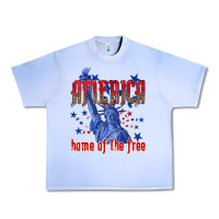 Grape Ice America home of the free Urban Heavy Tee - texasbilliewilder