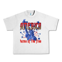 Lunar Rock America home of the free Urban Heavy Tee - texasbilliewilder