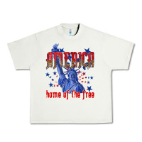 Pistachio America home of the free Urban Heavy Tee - texasbilliewilder