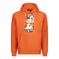 Carrot cartoon cow Premium Hoodie - NancyCooperArtShop