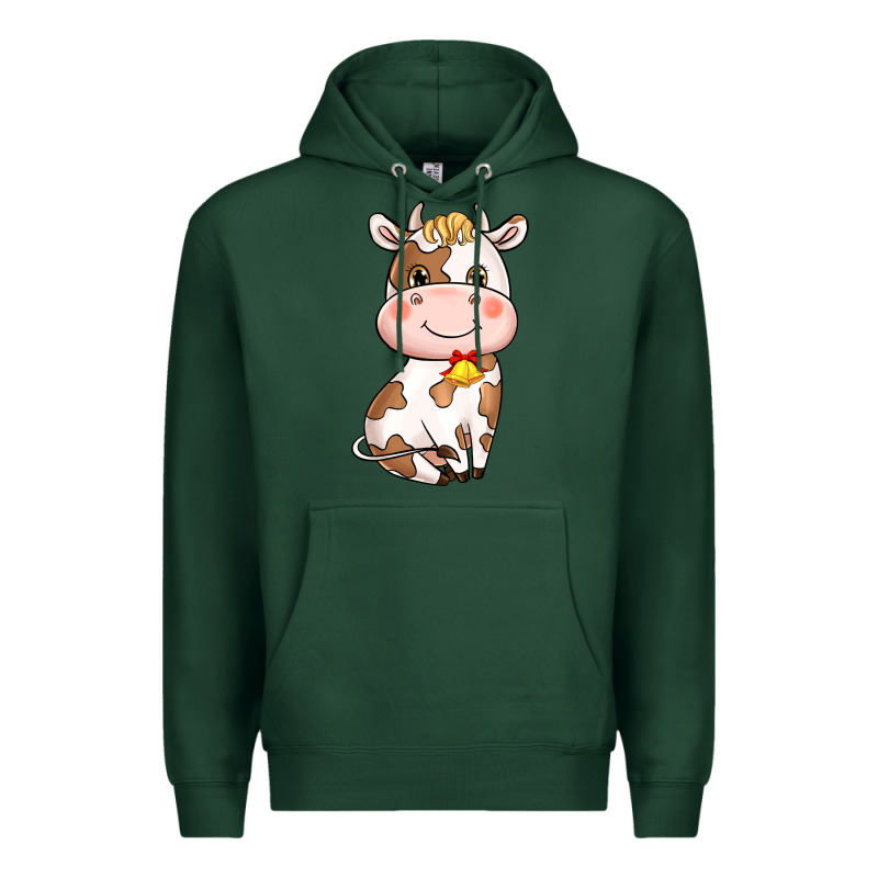 Cartoon Cow Premium Hoodie by NancyCooperArtShop | Teevron