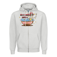 Dove Grey do i look like i give a duck Zipper Hoodie - JahusDesignShop