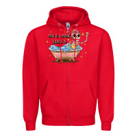 Red do i look like i give a duck Zipper Hoodie - JahusDesignShop