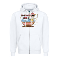 White do i look like i give a duck Zipper Hoodie - JahusDesignShop