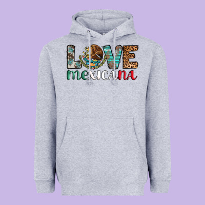 Love Mexicana Revise Heavyweight Hoodie Designed By Adodesignshop