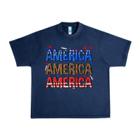 Navy America america america fourth of july Urban Heavy Tee - texasbilliewilder