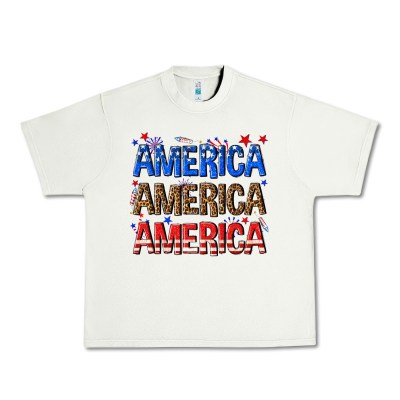 America America America Fourth Of July Urban Heavy Tee by texasbilliewilder | Teevron