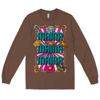 Chestnut mama mama mama Long Sleeve Tee - CowhideDigitalArt
