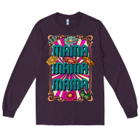 Plum mama mama mama Long Sleeve Tee - CowhideDigitalArt