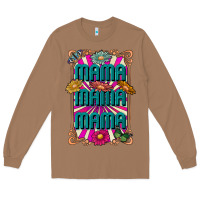 Toasted Coconut mama mama mama Long Sleeve Tee - CowhideDigitalArt