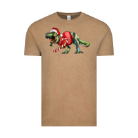 Vintage Coffee t rex christmas Vintage Tee - RanaPortraitStore
