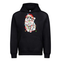 Black christmas ragdoll cat Urban Hoodie - LillyAllenDesigns