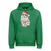 Emerald christmas ragdoll cat Urban Hoodie - LillyAllenDesigns