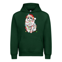 Forest Green christmas ragdoll cat Urban Hoodie - LillyAllenDesigns