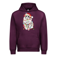 Mauve Wine christmas ragdoll cat Urban Hoodie - LillyAllenDesigns