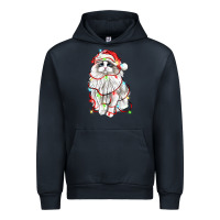 Navy christmas ragdoll cat Urban Hoodie - LillyAllenDesigns