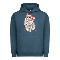 Pigment Midnight Navy christmas ragdoll cat Urban Hoodie - LillyAllenDesigns