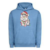 Pigment Pebble Blue christmas ragdoll cat Urban Hoodie - LillyAllenDesigns