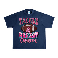 Navy tackle breast cancer Urban Heavy Tee - BarkalooDesign