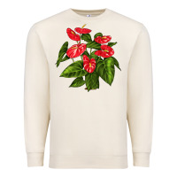 Sandshell anthurium Premium Sweatshirt - LillyAllenDesigns