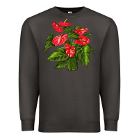 Smoke anthurium Premium Sweatshirt - LillyAllenDesigns