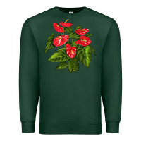 Sports Green anthurium Premium Sweatshirt - LillyAllenDesigns