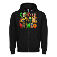 Black cinco de mayo Zipper Hoodie - AdoDesignShop
