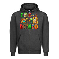 Charcoal Heather cinco de mayo Zipper Hoodie - AdoDesignShop