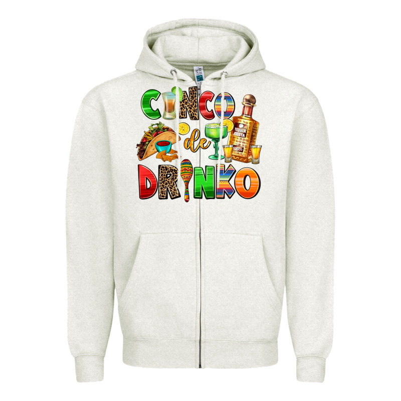 Cinco De Mayo Zipper Hoodie by AdoDesignShop | Teevron
