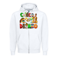 White cinco de mayo Zipper Hoodie - AdoDesignShop