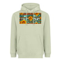 Matcha aztec sunflower cowhide license plate Heavyweight Hoodie - Artiststas