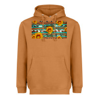 Meerkat aztec sunflower cowhide license plate Heavyweight Hoodie - Artiststas