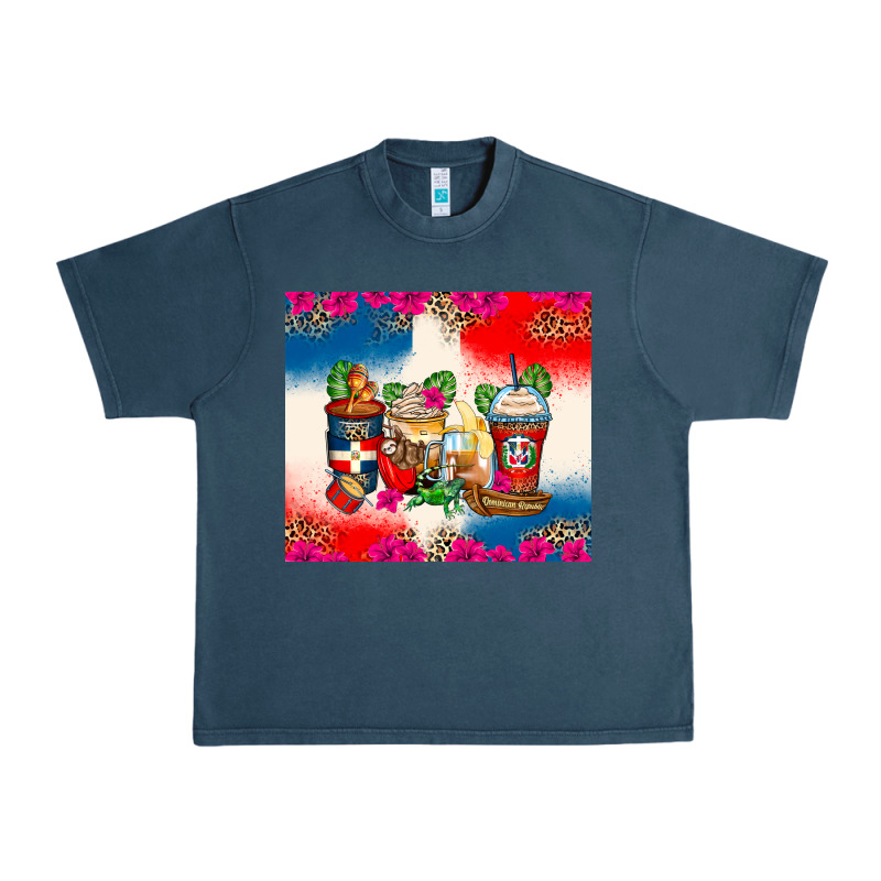 Dominican Republic Coffee Cups Urban Heavy Tee by Zillion Design Studio | Teevron