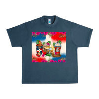 Midnight Navy dominican republic coffee cups Urban Heavy Tee - Zillion Design Studio