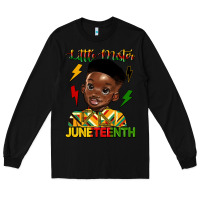 Black little mister juneteenth Long Sleeve Tee - HRA Design Shop