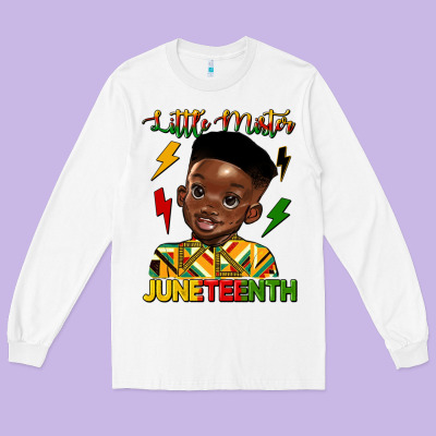 Little Mister Juneteenth Long Sleeve Tee Designed By Hra Design Shop