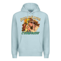 Blue Mist bring me flowers cowboy Premium Hoodie - NancyCooperArtShop