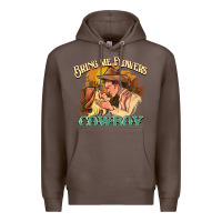 Coffee bring me flowers cowboy Premium Hoodie - NancyCooperArtShop