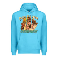 Ocean Blue bring me flowers cowboy Premium Hoodie - NancyCooperArtShop