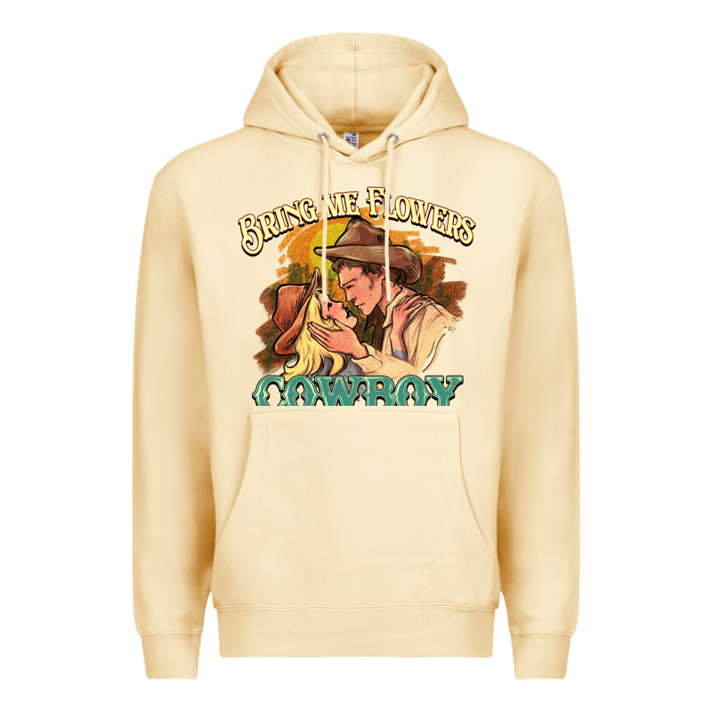 Bring Me Flowers Cowboy Premium Hoodie by NancyCooperArtShop | Teevron