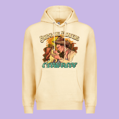 Bring Me Flowers Cowboy Premium Hoodie Designed By Nancycooperartshop