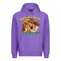 Purple bring me flowers cowboy Premium Hoodie - NancyCooperArtShop