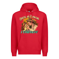 Red bring me flowers cowboy Premium Hoodie - NancyCooperArtShop