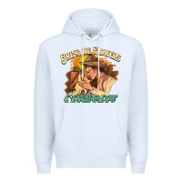 White bring me flowers cowboy Premium Hoodie - NancyCooperArtShop