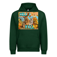 Forest Green Hello Fall Urban Hoodie - LillyAllenDesigns