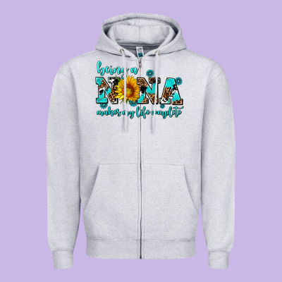 Being A Nana Makes My Life Complete Zipper Hoodie Designed By Adodesignshop
