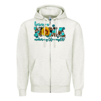 Oatmeal Heather being a nana makes my life complete Zipper Hoodie - AdoDesignShop