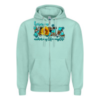 Seafoam being a nana makes my life complete Zipper Hoodie - AdoDesignShop