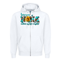 White being a nana makes my life complete Zipper Hoodie - AdoDesignShop