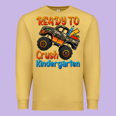 Ready To Crush Kindergarten Premium Sweatshirt Designed By Jasminsmagicworld